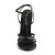 Devious DOMINA-108 Sandalettes Faux Leather Black EU-41 / US-11