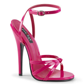 Devious DOMINA-108 Sandalettes Patent Pink EU-44 / US-14