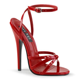 Devious DOMINA-108 Sandalettes Patent Red EU-39 / US-9