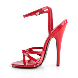 Devious DOMINA-108 Sandalettes Patent Red EU-42 / US-12