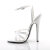 Devious DOMINA-108 Sandalettes Patent White EU-37 / US-7