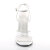 Devious DOMINA-108 Sandalettes Patent White EU-42 / US-12
