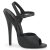 Devious DOMINA-109 Sandalettes Faux Leather Black EU-37 / US-7