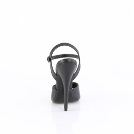 Devious DOMINA-109 Sandalettes Faux Leather Black EU-39 / US-9