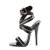 Devious DOMINA-119 Sandalettes Patent Black EU-43 / US-13