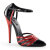 Devious DOMINA-412 Sandalettes Patent Black EU-35 / US-5