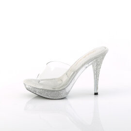 Fabulicious ELEGANT-401 Platform Mules Clear EU-35 / US-5