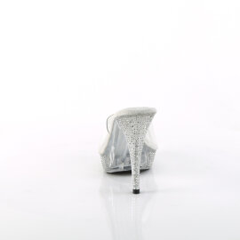 Fabulicious ELEGANT-401 Platform Mules Clear EU-35 / US-5