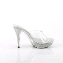 Fabulicious ELEGANT-401 Platform Mules Clear EU-35 / US-5