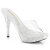 Fabulicious ELEGANT-401 Platform Mules Clear EU-39 / US-9