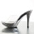 Fabulicious ELEGANT-401 Platform Mules Chrome Clear Silver EU-36 / US-6