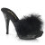 Fabulicious ELEGANT-401F Platform Mules Faux Leather Black EU-38 / US-8
