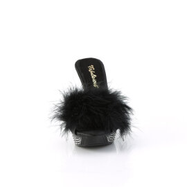 Fabulicious ELEGANT-401F Platform Mules Faux Leather...