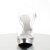 Fabulicious ELEGANT-408 Platform Sandalettes Chrome Clear Silver EU-39 / US-9