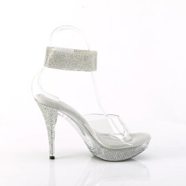 Fabulicious ELEGANT-442 Platform Sandalettes Clear EU-39 / US-9