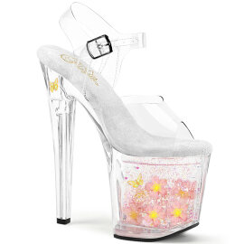 Pleaser ENCHANT-708AQUA-01 Platform Sandalettes Clear...