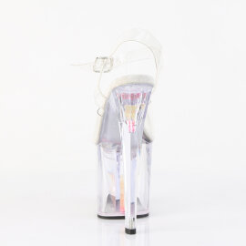 Pleaser ENCHANT-708AQUA-01 Platform Sandalettes Clear EU-37 / US-7