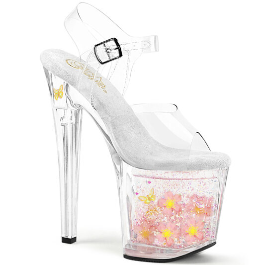Pleaser ENCHANT-708AQUA-01 Platform Sandalettes Clear EU-38 / US-8