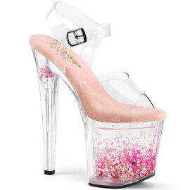 Pleaser ENCHANT-708AQUA-03 Platform Sandalettes Clear...