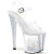 Pleaser ENCHANT-708AQUA-04 Platform Sandalettes Clear Glitter Silver EU-38 / US-8