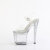 Pleaser ENCHANT-708AQUA-04 Platform Sandalettes Clear Glitter Silver EU-38 / US-8