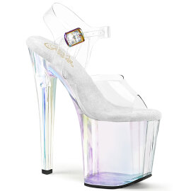 Pleaser ENCHANT-708HT Platform Sandalettes Clear Hologram...