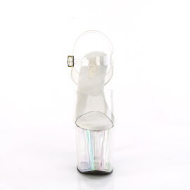 Pleaser ENCHANT-708HT Platform Sandalettes Clear Hologram...