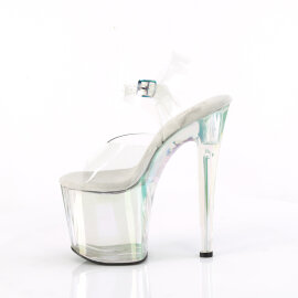 Pleaser ENCHANT-708HT Platform Sandalettes Clear Hologram Smoke Multicolored EU-35 / US-5