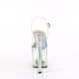 Pleaser ENCHANT-708HT Platform Sandalettes Clear Hologram Smoke Multicolored EU-35 / US-5