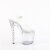 Pleaser ENCHANT-708RS Platform Sandalettes Clear Rhinestones Transparent EU-38 / US-8