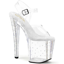 Pleaser ENCHANT-708RS-01 Platform Sandalettes Clear...