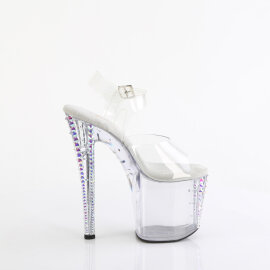 Pleaser ENCHANT-708RS-02 Platform Sandalettes Clear Rhinestones Transparent EU-37 / US-7