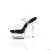 Pleaser EXCITE-608 Platform Sandalettes Clear Black EU-37 / US-7