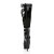Pleaser DELIGHT-600-49 Black Stretch Patent/Black EU-37 / US-7