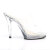 Fabulicious FLAIR-402 Mules Clear EU-44 / US-14