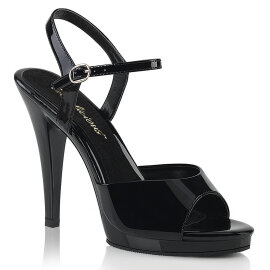 Fabulicious FLAIR-409 Sandalettes Patent Black EU-38 / US-8