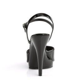 Fabulicious FLAIR-409 Sandalettes Patent Black EU-44 / US-14