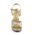 Fabulicious FLAIR-419/G/C Sandalettes Clear Glitter Gold EU-36 / US-6