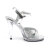 Fabulicious FLAIR-419 Gothic Sandalettes Clear Glitter Silver EU-42 / US-12