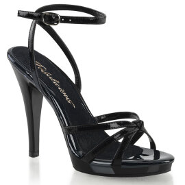 Fabulicious FLAIR-436 Sandalettes Patent Black EU-39 / US-9
