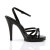 Fabulicious FLAIR-436 Sandalettes Patent Black EU-42 / US-12