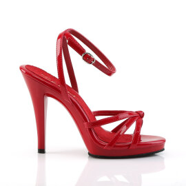 Fabulicious FLAIR-436 Sandalettes Patent Red EU-42 / US-12