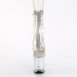 Pleaser FLAMINGO-1018C-2RS Platform Ankle Boots Clear...