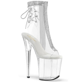 Pleaser FLAMINGO-1018C-2RS Platform Ankle Boots Clear...