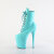 Pleaser FLAMINGO-1020 Platform Ankle Boots Patent Turquoise EU-38 / US-8