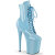 Pleaser FLAMINGO-1020 Platform Ankle Boots Patent Blue EU-40 / US-10