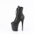 Pleaser FLAMINGO-1020 Platform Ankle Boots Leather Black EU-35 / US-5
