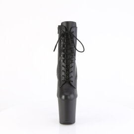 Pleaser FLAMINGO-1020 Platform Ankle Boots Leather Black...