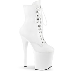 Pleaser FLAMINGO-1020 Platform Ankle Boots Faux Leather...