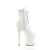 Pleaser FLAMINGO-1020 Platform Ankle Boots Faux Leather White EU-37 / US-7